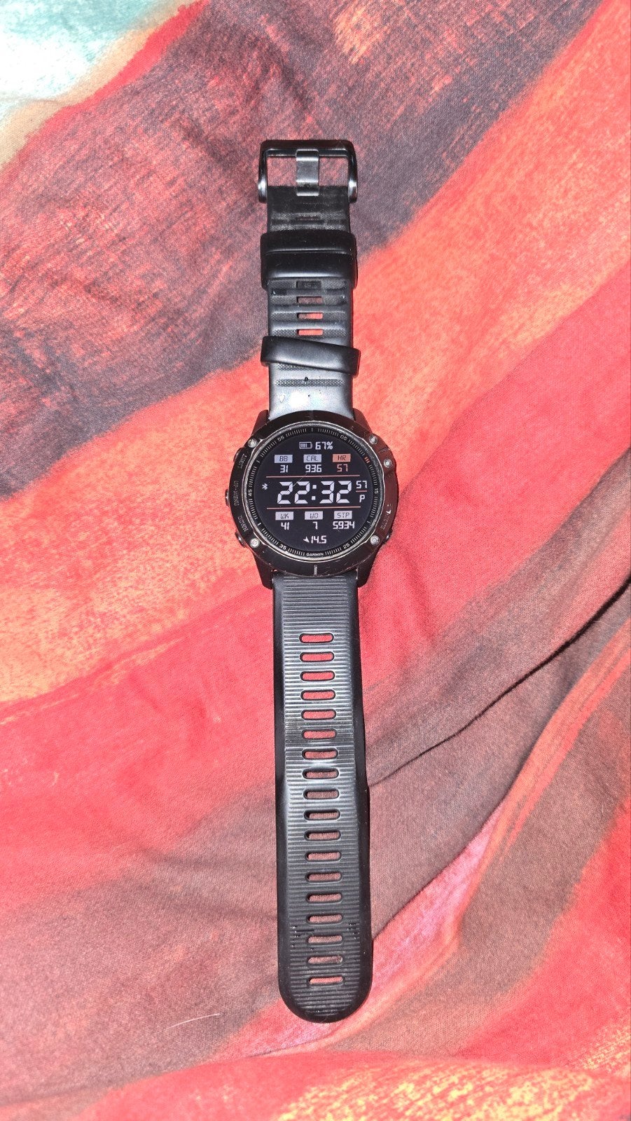 Garmin Fēnix 6X Sapphire 51 mm, Gebruikt, Zwart, Garmin, Ophalen of Verzenden