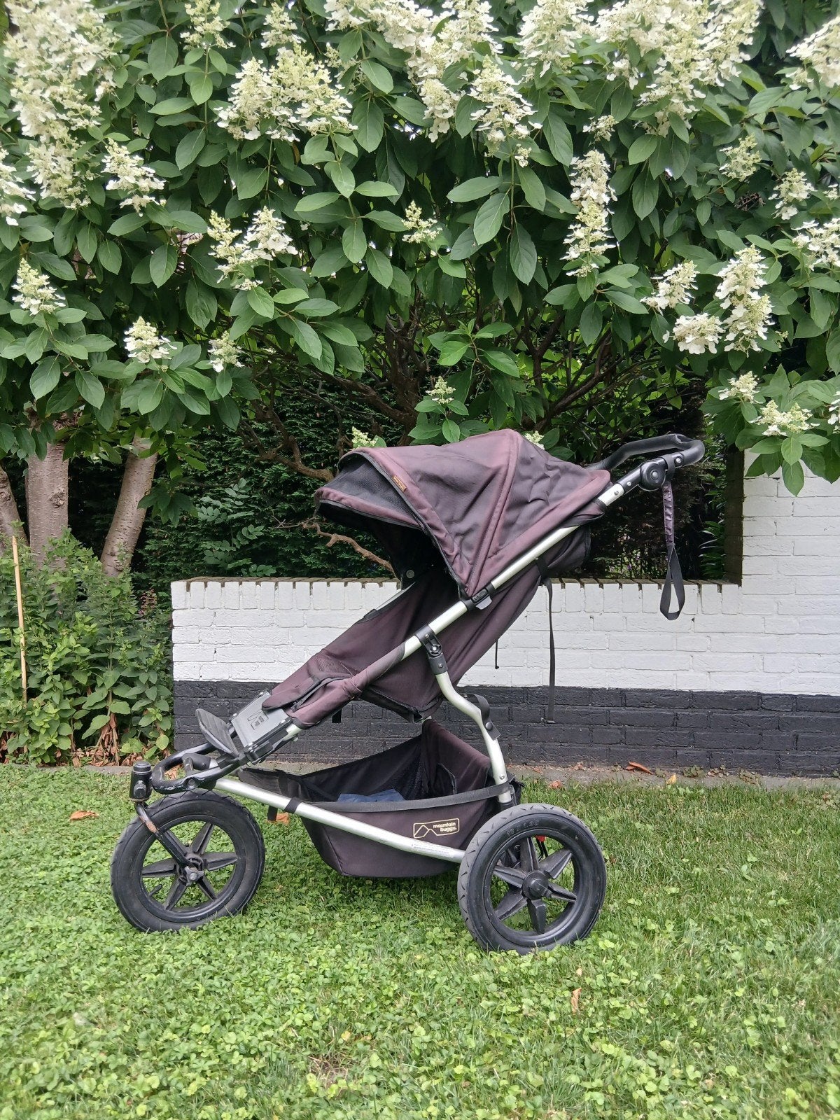 Mountain Buggy kinderwagen - Robuust en comfortabel, Kinderen en Baby's, Buggy's, Gebruikt, Overige merken, Regenhoes, Verstelbare rugleuning