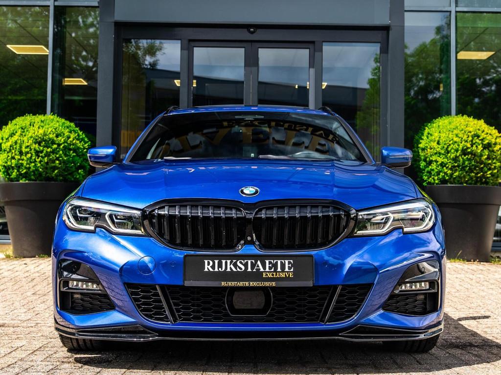 BMW 3-serie Touring 330e High Executive|PANO|H&K|360|HEAD-UP, 1998 cc, Gebruikt, 4 cilinders, Blauw