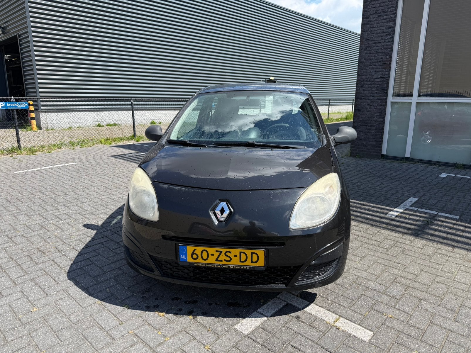 Renault Twingo 1.1 2008 Zwart, Auto's, Renault, Voorwielaandrijving, 31 €/maand, 4 cilinders, Zwart