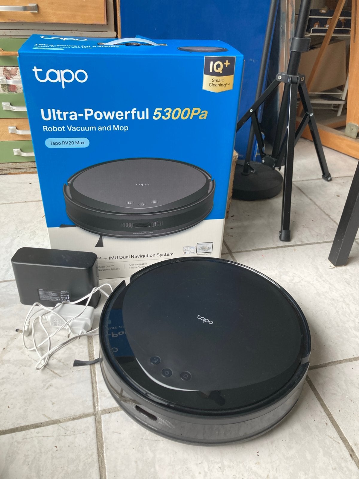 Tapo Robot Stofzuiger Ultra Power 5300Pa (2x gebruikt), Witgoed en Apparatuur, Stofzuigers, Ophalen, Overige merken, Zo goed als nieuw