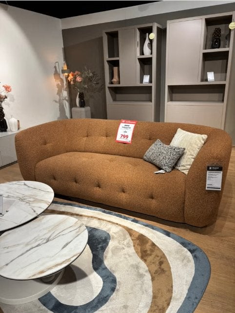 2,5 zitsbank Manhattan - NU IN PRIJS VERLAAGD, Ophalen, Tweepersoons, 75 tot 100 cm, Zo goed als nieuw