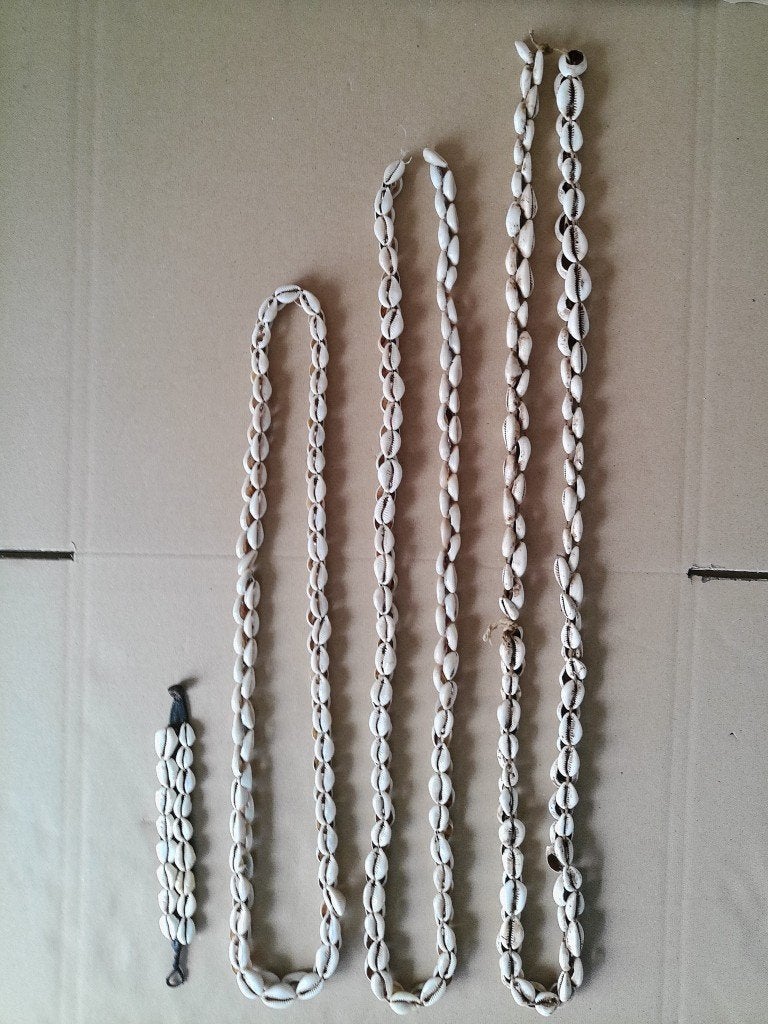 Afrikaanse kauri schelpenketting schelpenkettingen + armband