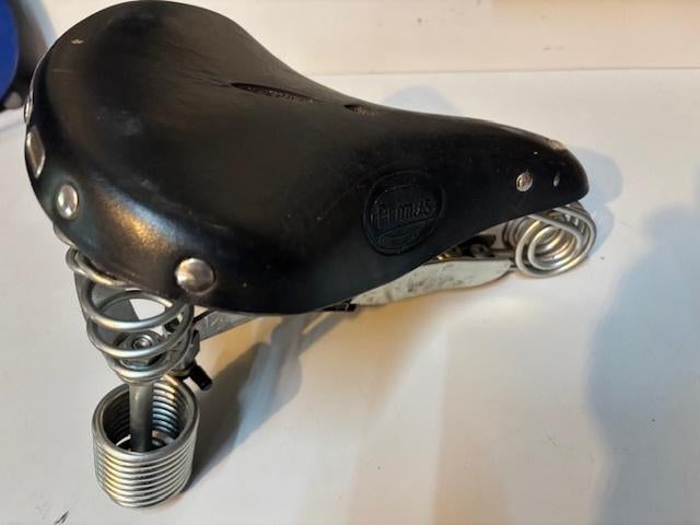 Lepper Primus fietszadel, Leer, Lepper, Ophalen of Verzenden, Zo goed als nieuw