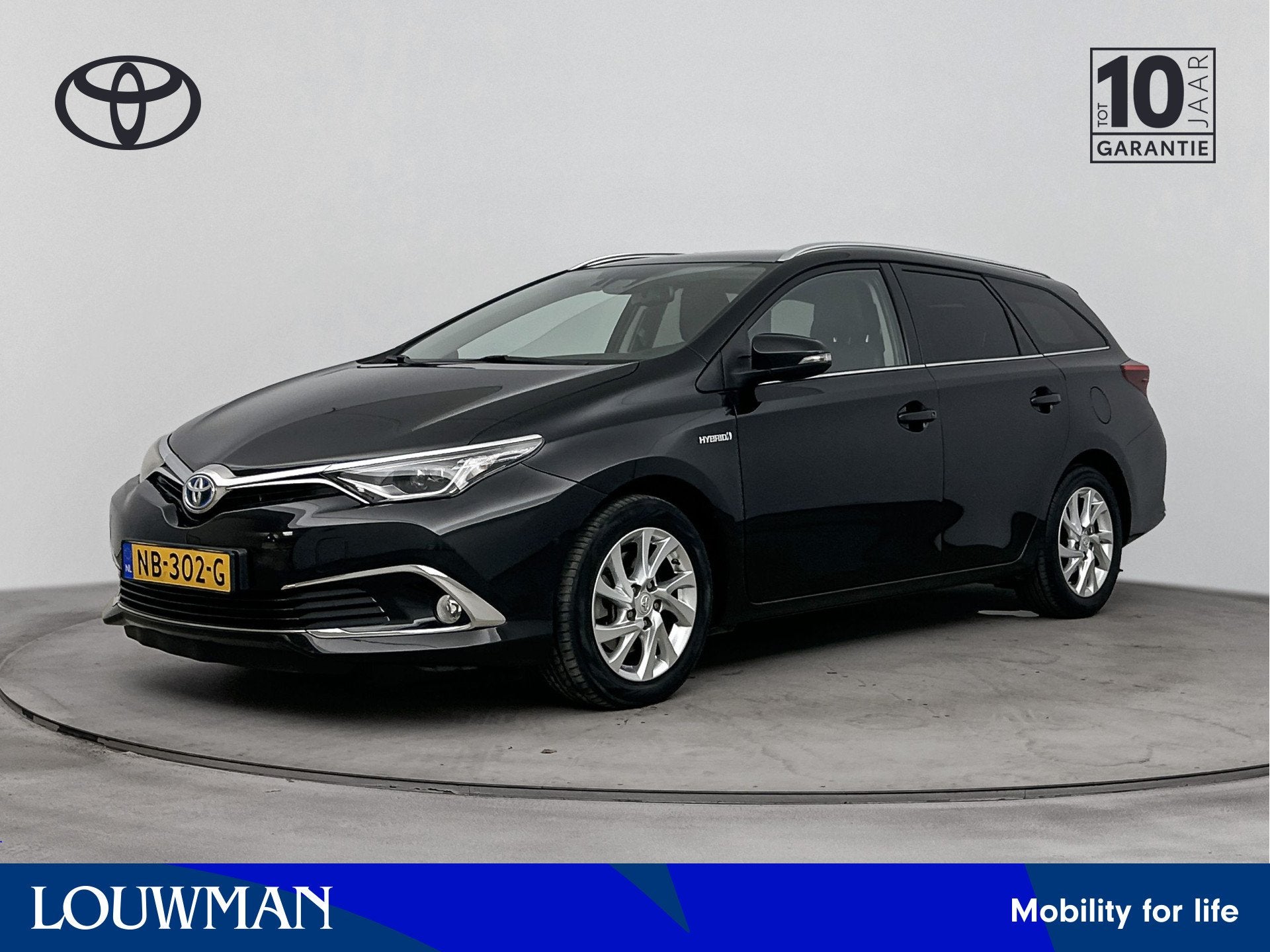 Toyota Auris Touring Sports 1.8 Hybrid Lease pro | Navigatie, 12 maanden, Gebruikt, Zwart, Origineel Nederlands