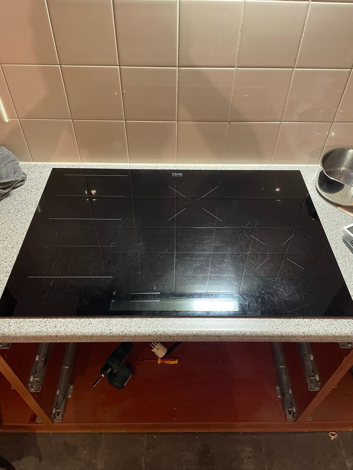 Etna Inductieplaat - Gebruikt maar functioneel, Witgoed en Apparatuur, Kookplaten, Ophalen, Gebruikt, 4 kookzones, Inbouw