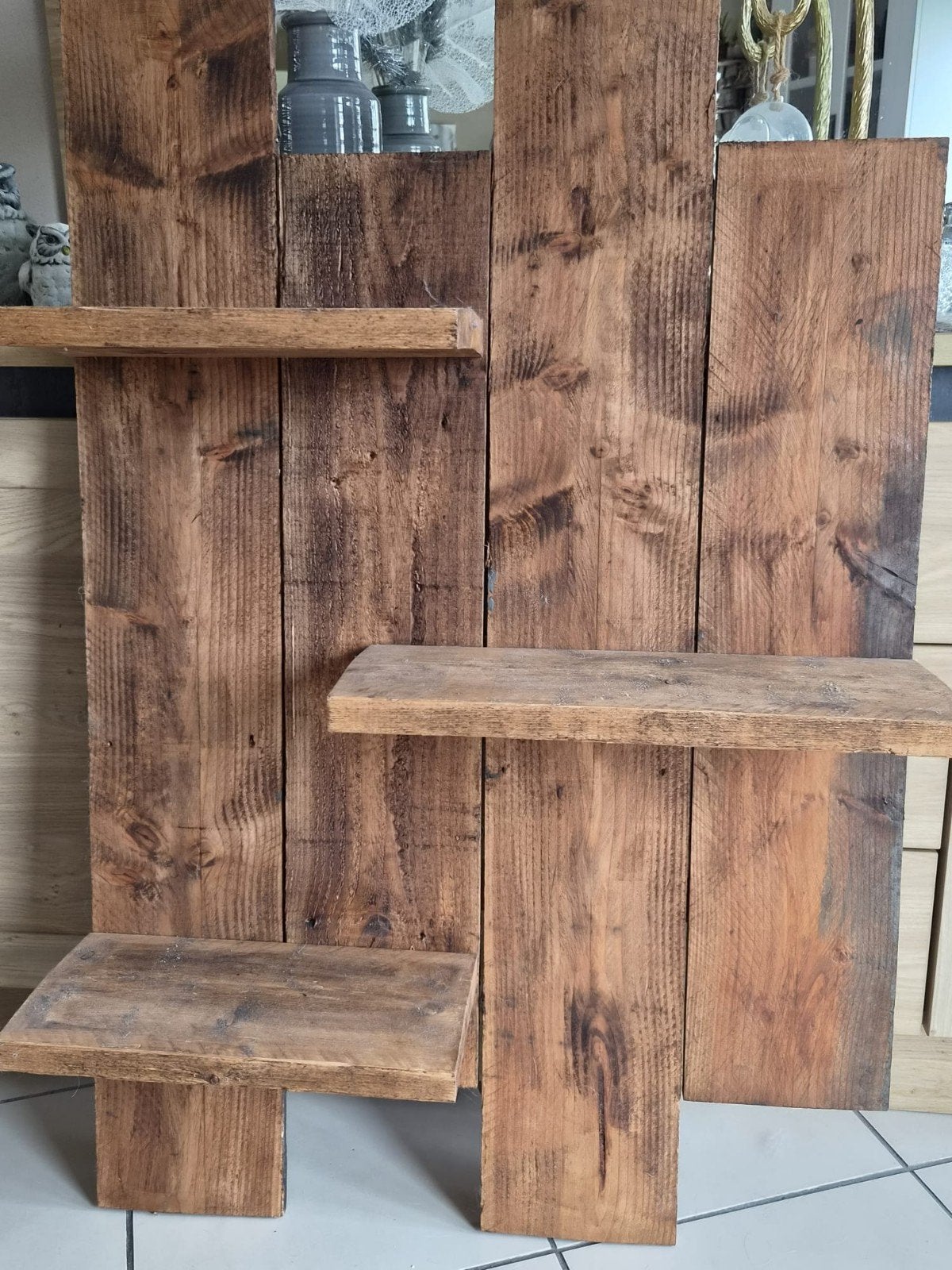Wandbord Hout, Ophalen