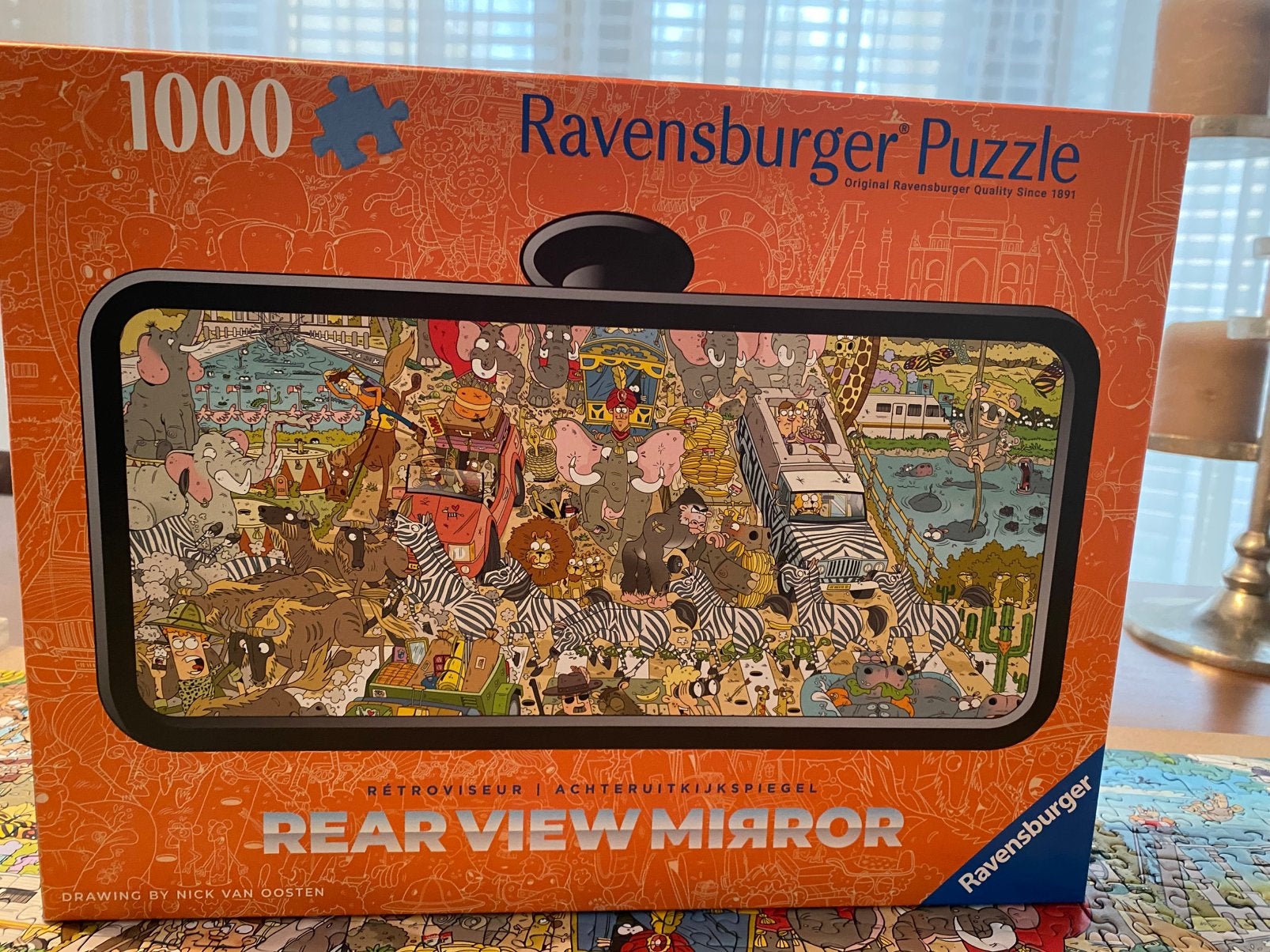 Ravensburger spiegelbeeld puzzel (1000 stukjes), Ophalen of Verzenden, 500 t/m 1500 stukjes, Zo goed als nieuw, Legpuzzel