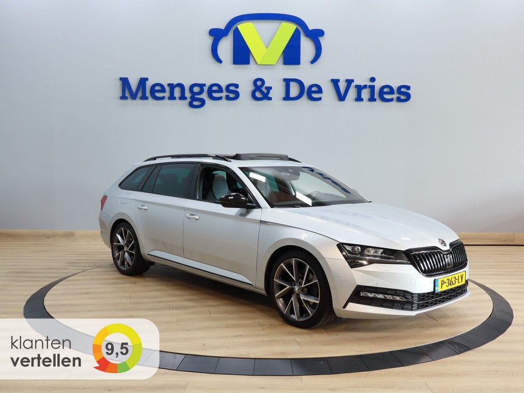 Skoda Superb Combi 1.5 TSI ACT Sportline Business Airco ECC, 12 maanden, 4 cilinders, Origineel Nederlands, 1600 kg