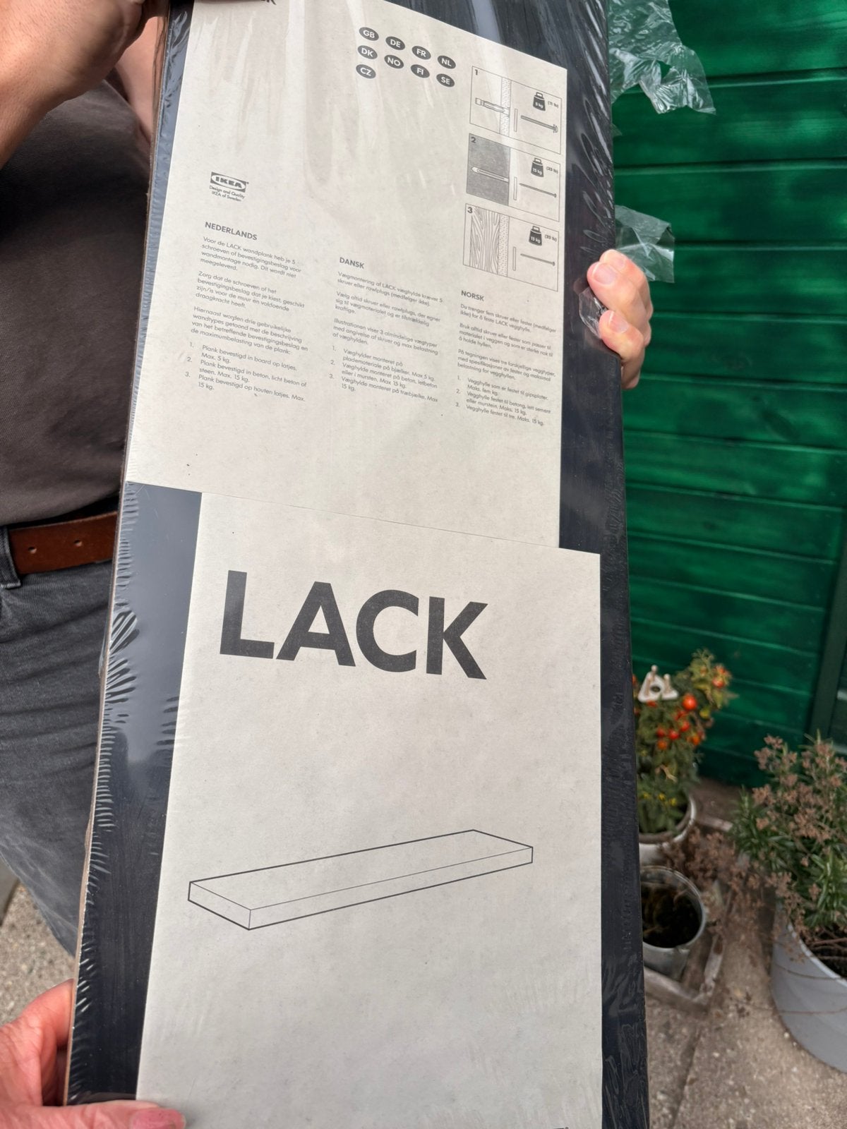 Ikea plank Lack, Ophalen, Gebruikt