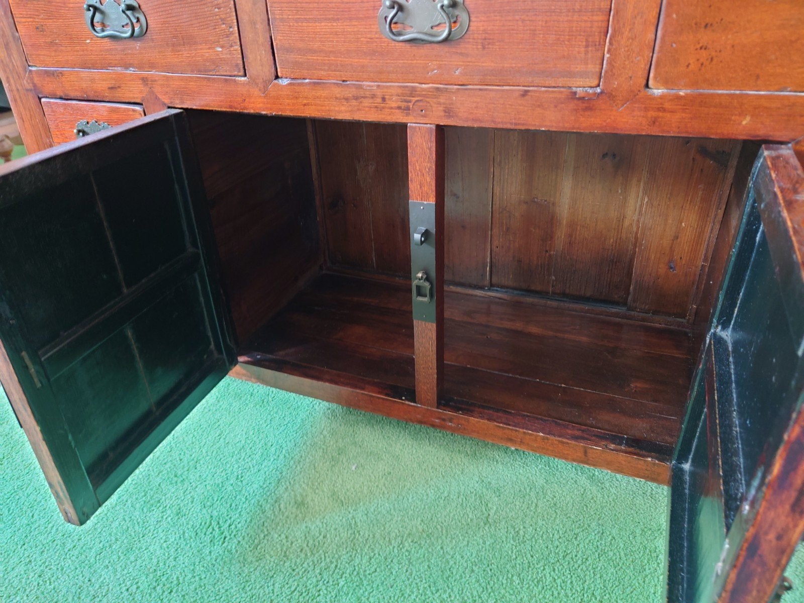 Antiek Chinees dressoir / kast - Gebruikt, goede staat, Antiek en Kunst, Antiek | Meubels | Kasten, Ophalen of Verzenden