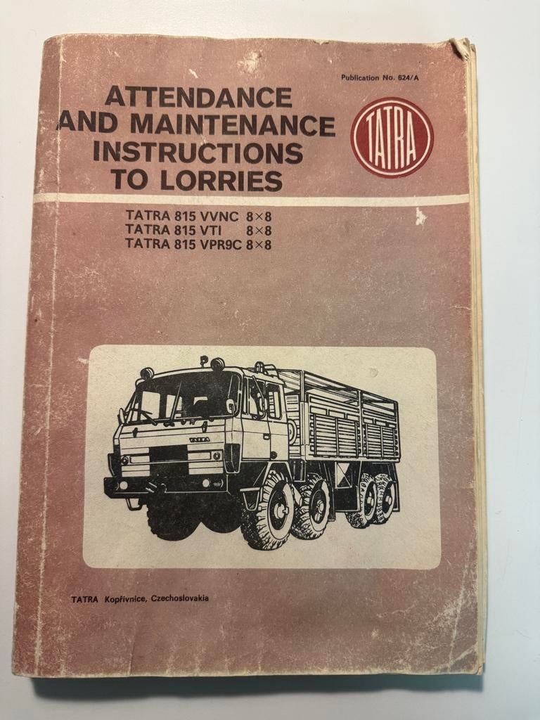 Tatra 815 8x8 Onderhoudsinstructies - Vrachtwagen Handleidin, Ophalen of Verzenden, Gelezen, Vrachtwagen