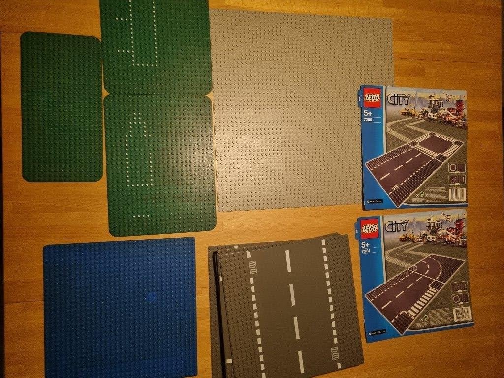 Lego City 7280, 7281 en losse bouwplaten, City, Inclusief instructies, Lego, Ophalen of Verzenden