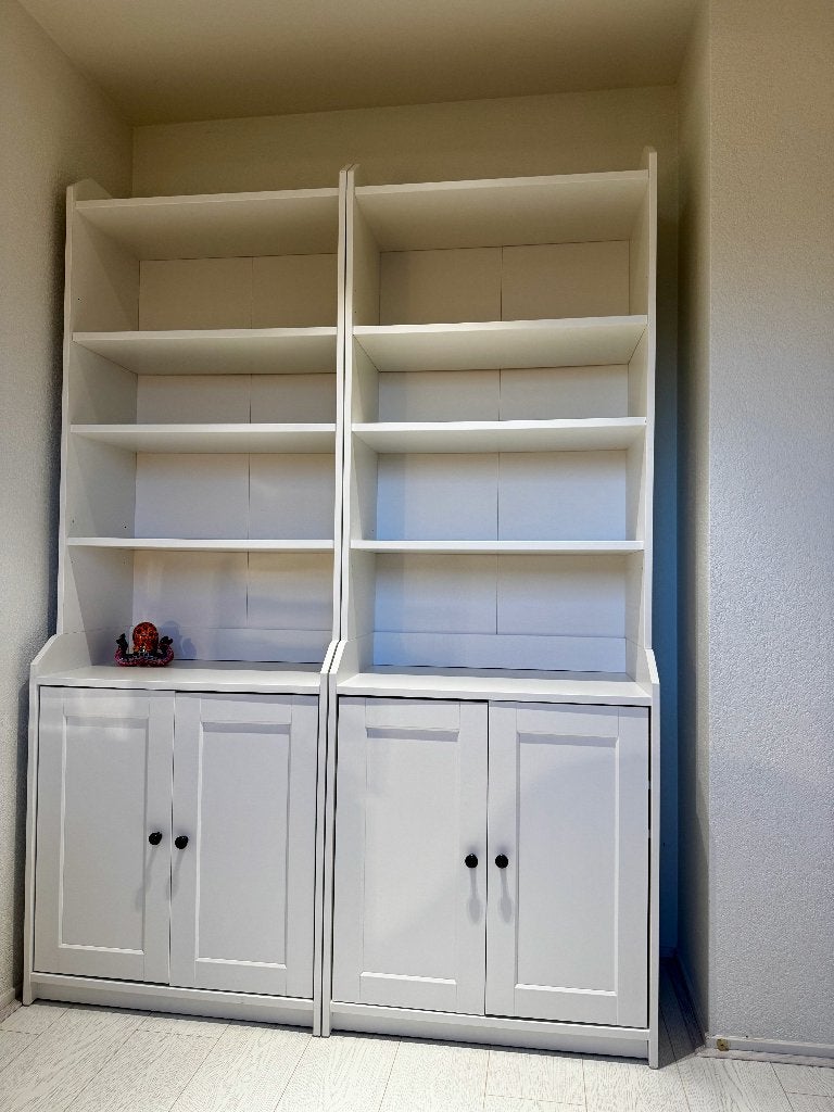 2x IKEA HAUGA hoge kast wit 70x46x199 – zeer nette staat, Ophalen, Met deur(en), 50 tot 100 cm, Zo goed als nieuw