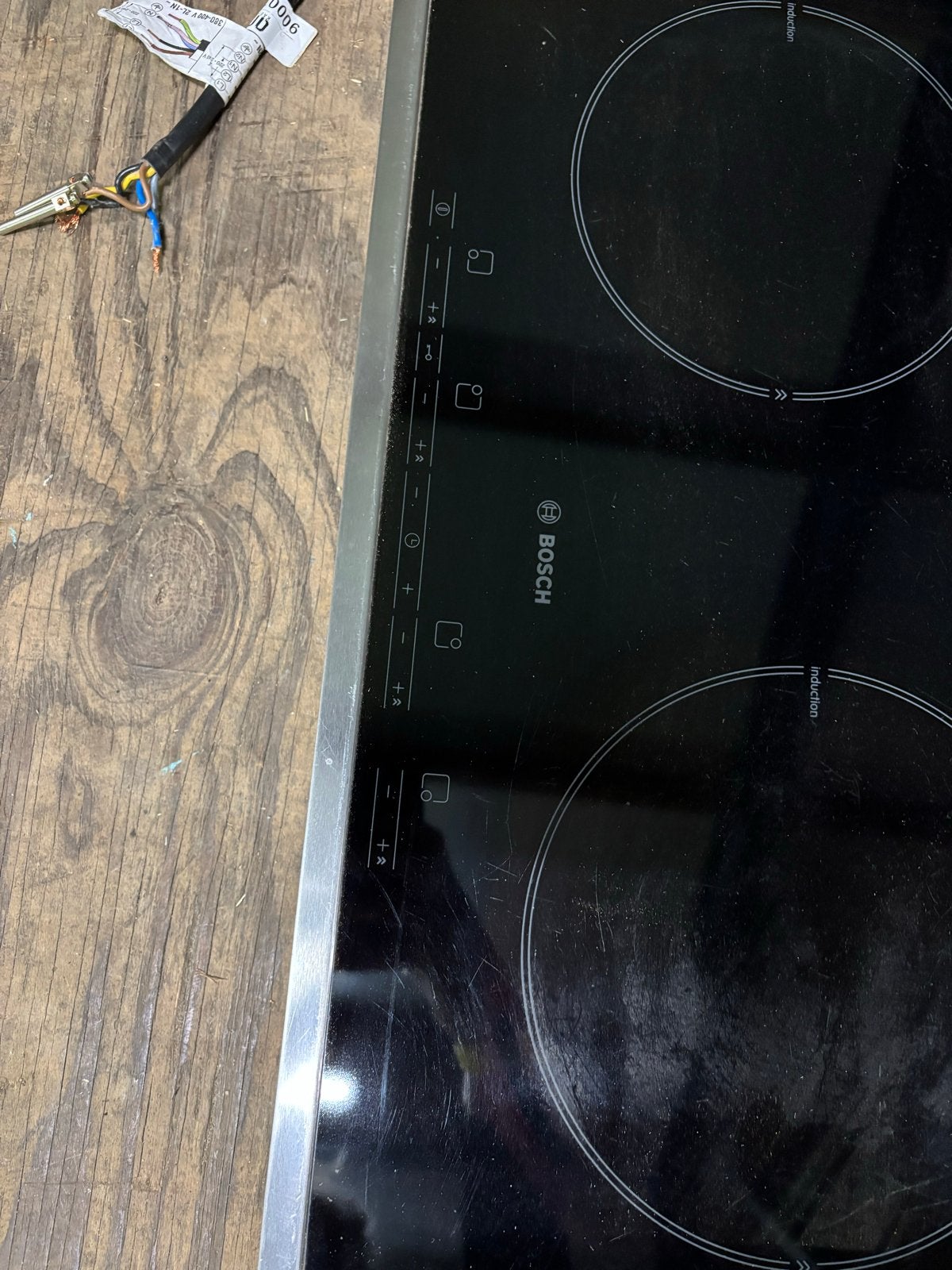 Bosch Inductiekookplaat 4 zones, Witgoed en Apparatuur, Kookplaten, Ophalen, Gebruikt, 4 kookzones, Inductie