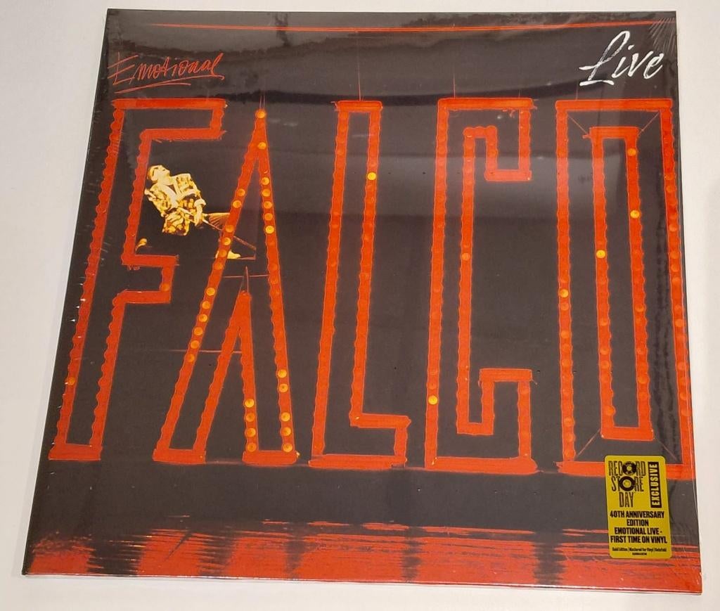 Vinyl LP Falco Emotional Live RSD Gold Vinyl, Cd's en Dvd's, Vinyl | Rock, Ophalen of Verzenden, Nieuw in verpakking, 12 inch