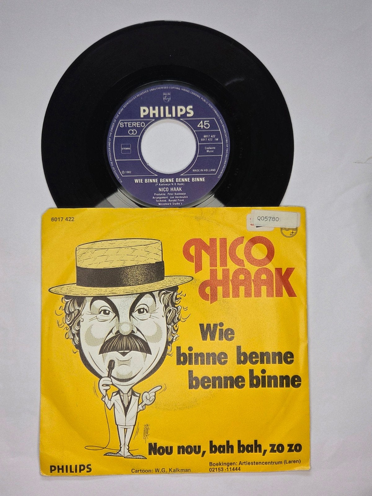 Nico Haak - Wie binne benne benne binne, Gebruikt, 7 inch, Single, Ophalen of Verzenden