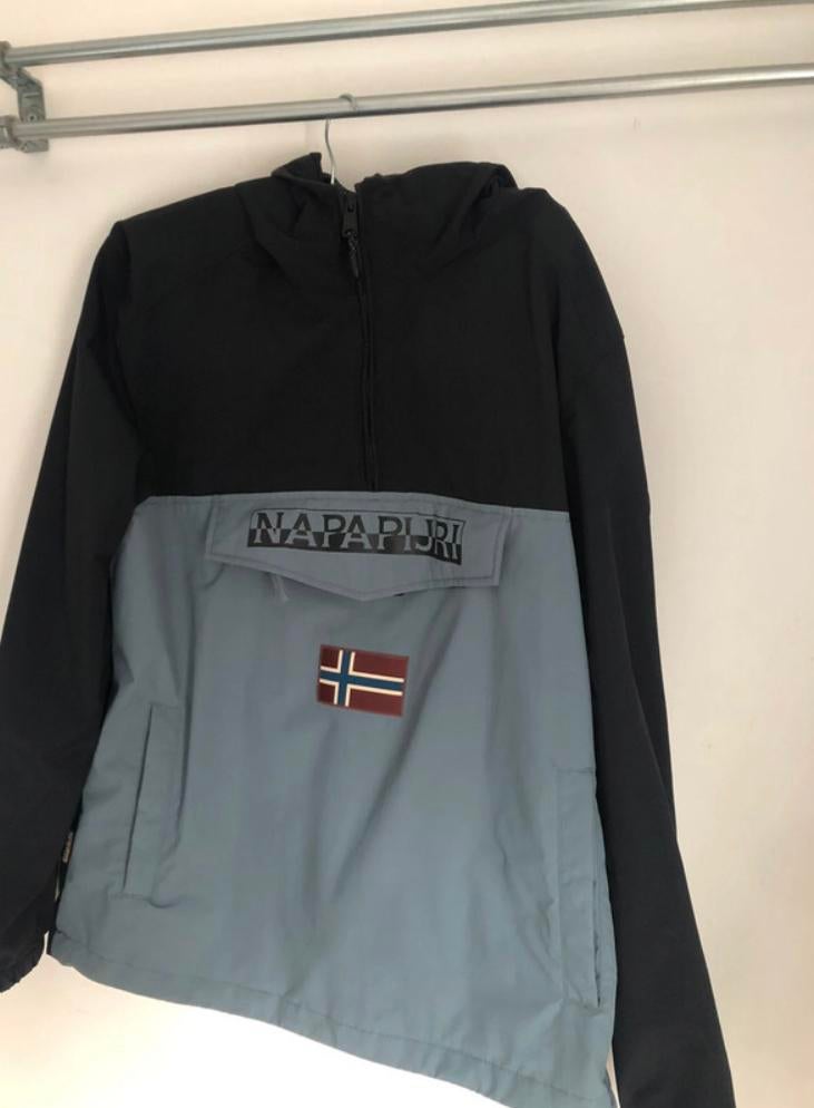 Napapijri jas in goede staat, Ophalen of Verzenden, Gedragen, Blauw