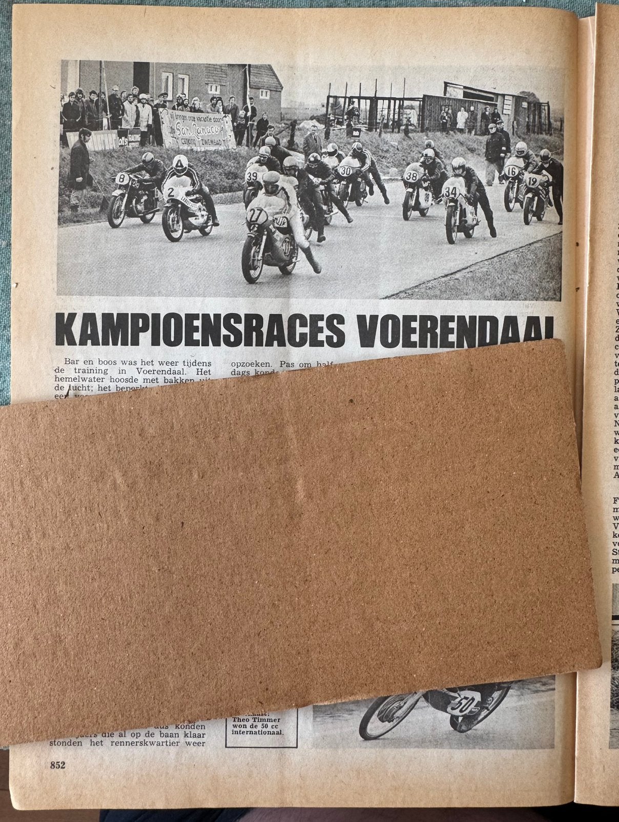 Verslag 1972 Kampioenraces Voerendaal, Verzamelen, Ophalen of Verzenden, Zo goed als nieuw, Motoren