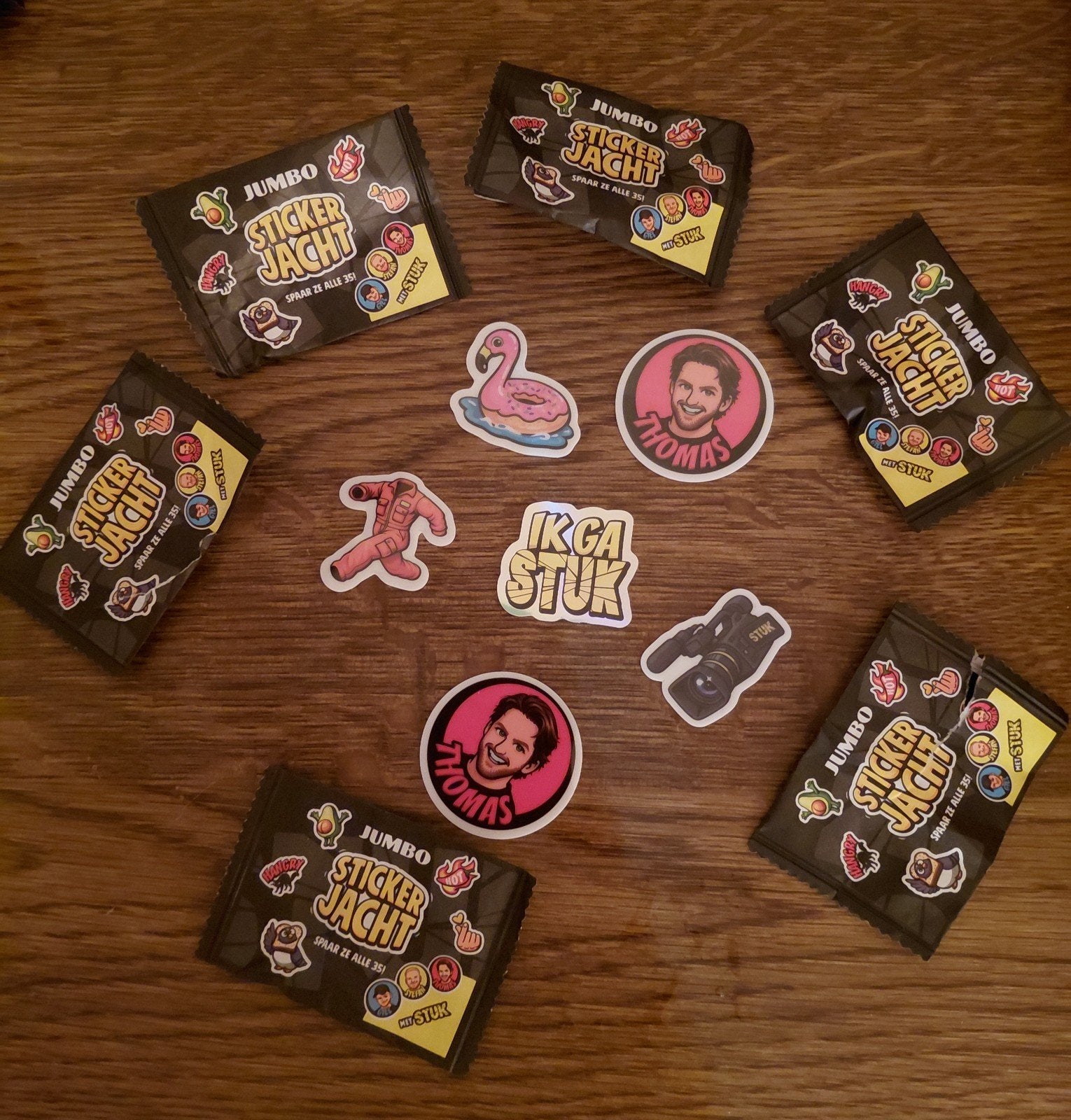 Sticker jacht Jumbo, Jumbo, Verzenden