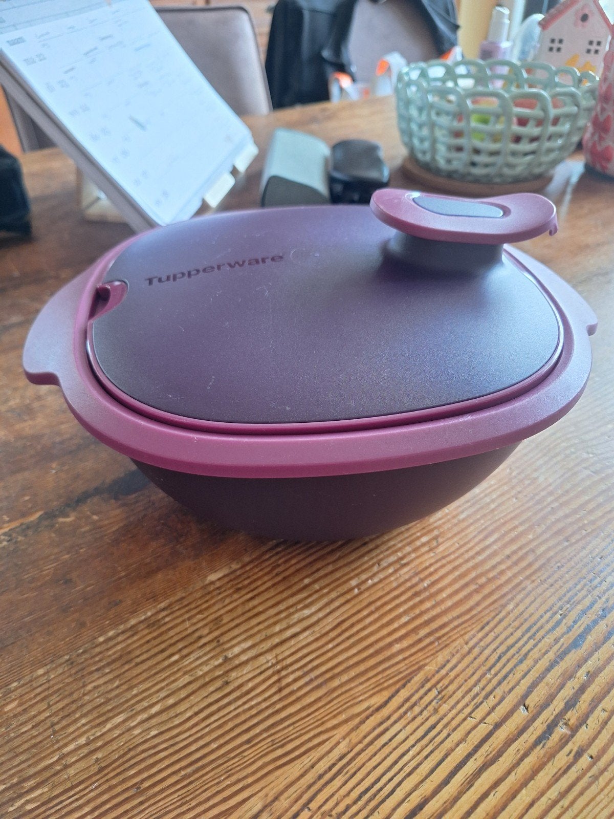 Tupperware Warmie-Tup Paars 2,4 liter, Ophalen of Verzenden, Gebruikt, Paars