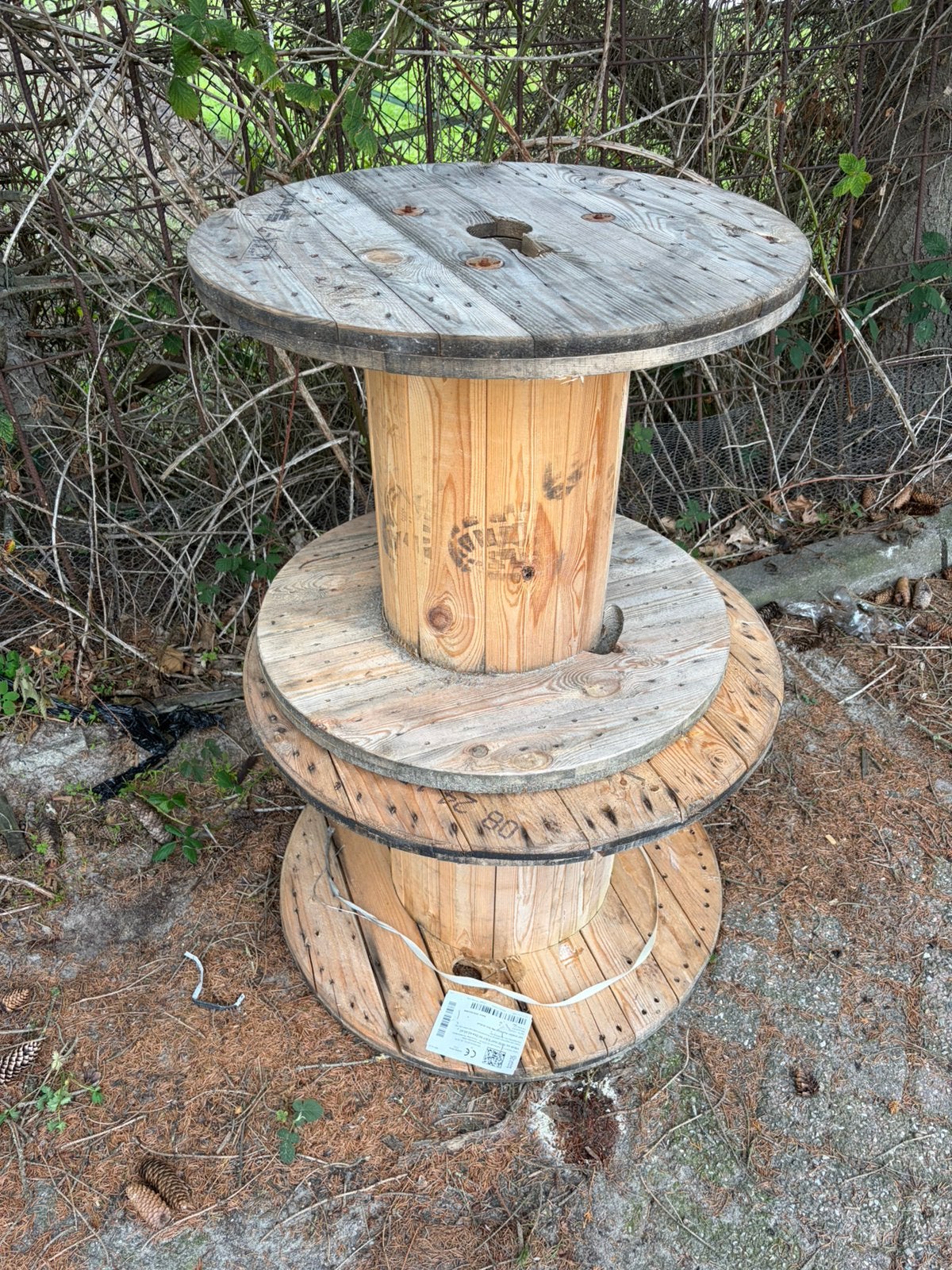 Kabelhaspel, Tuin en Terras, Ophalen of Verzenden, Zo goed als nieuw, Rond, Hout