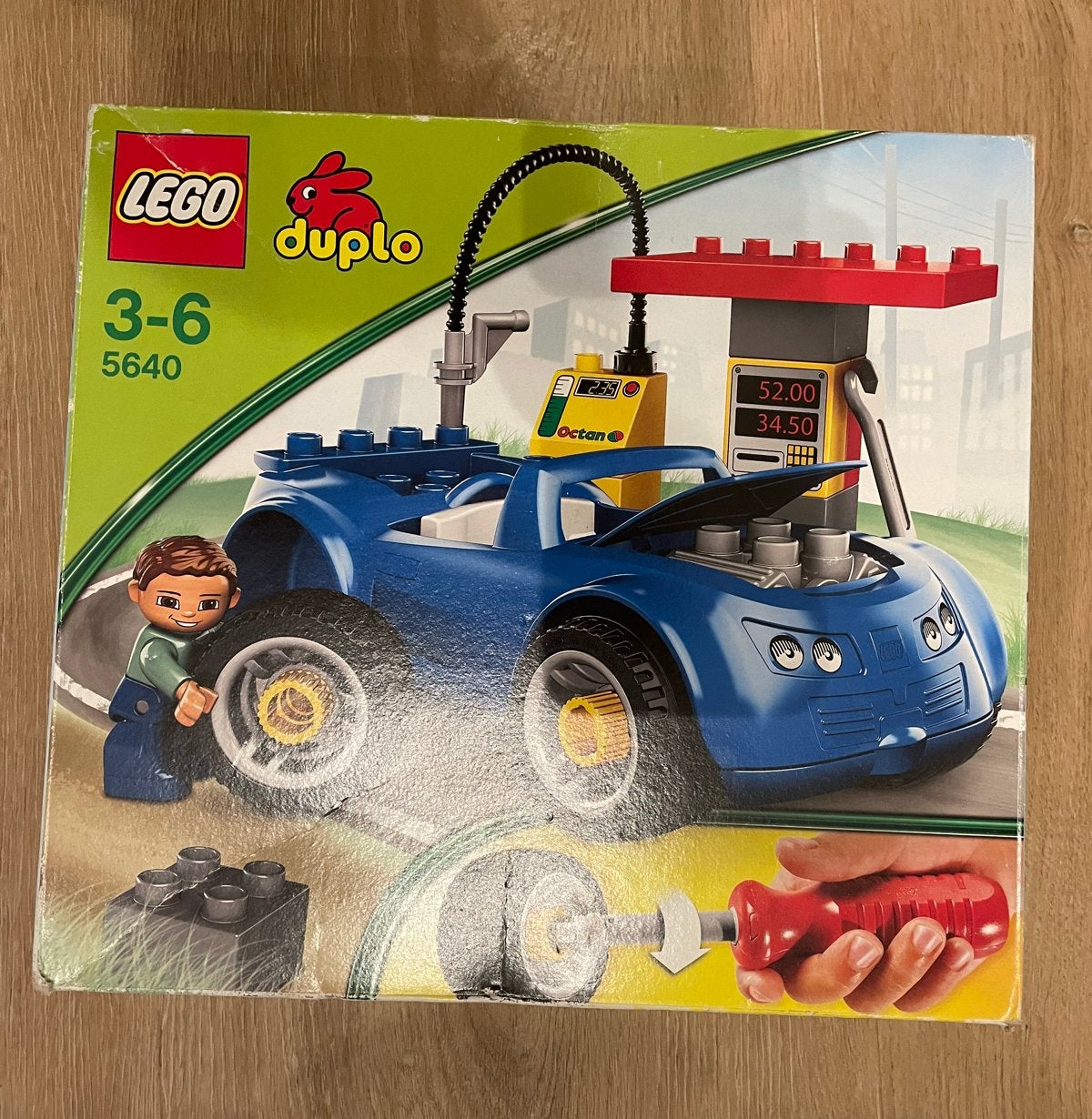 LEGO Duplo Garage met Auto en Monteur (5640), Verzenden, Zo goed als nieuw, Overige merken