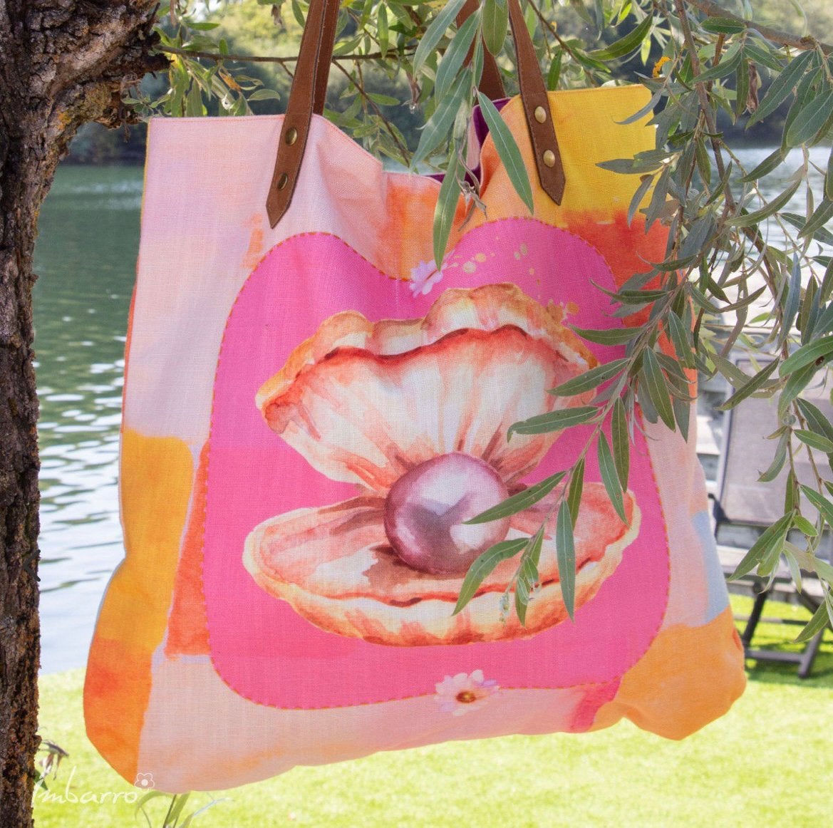 Shopper/strandtas imbarro pearl nieuw, Ophalen of Verzenden, Nieuw, Shopper