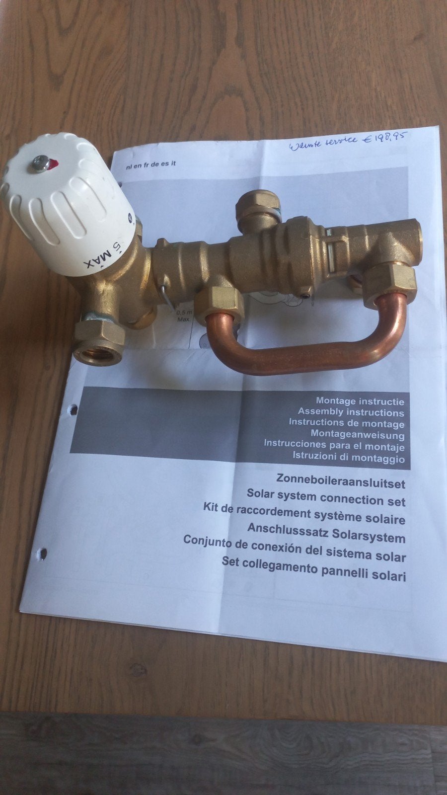 Te koop zonneboiler aansluitset universeel, 30 tot 80 cm, Cv-ketel of Combi-ketel, Minder dan 60 cm, Ophalen of Verzenden