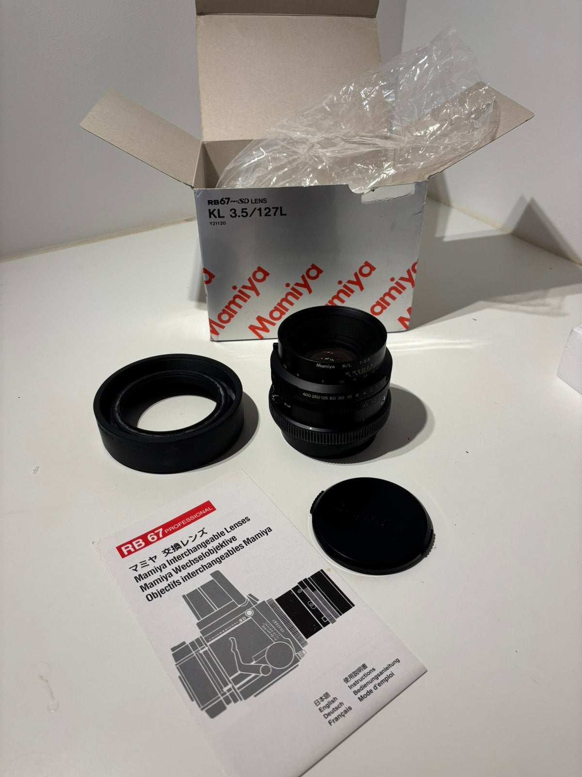 Mamiya rb 67 127mm lens, Ophalen of Verzenden, Zo goed als nieuw