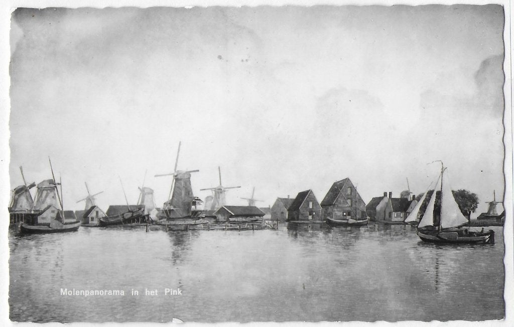 Koog aan de Zaan Oude ongelopen Ansichtkaart ( B3071, Ophalen of Verzenden, 1940 tot 1960, Ongelopen, Noord-Holland