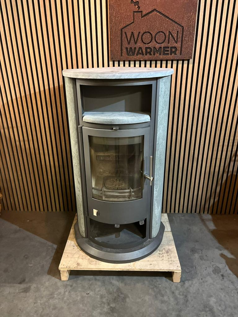 24320 Speksteenkachel Drooff 6kw, Huis en Inrichting, Kachels, Ophalen, Info@woonwarmer.nl, Gebruikt, Houtkachel