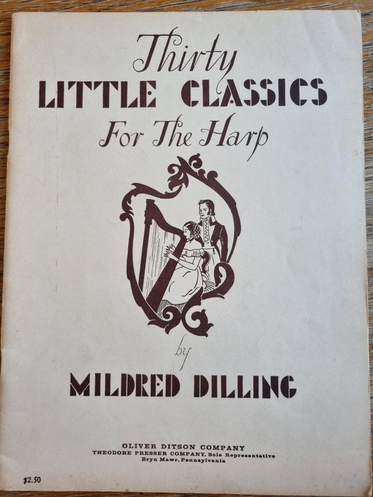 Thirty little classics for the harp by Mildred Dilling, Muziek en Instrumenten, Bladmuziek, Ophalen of Verzenden, Gebruikt, Les of Cursus