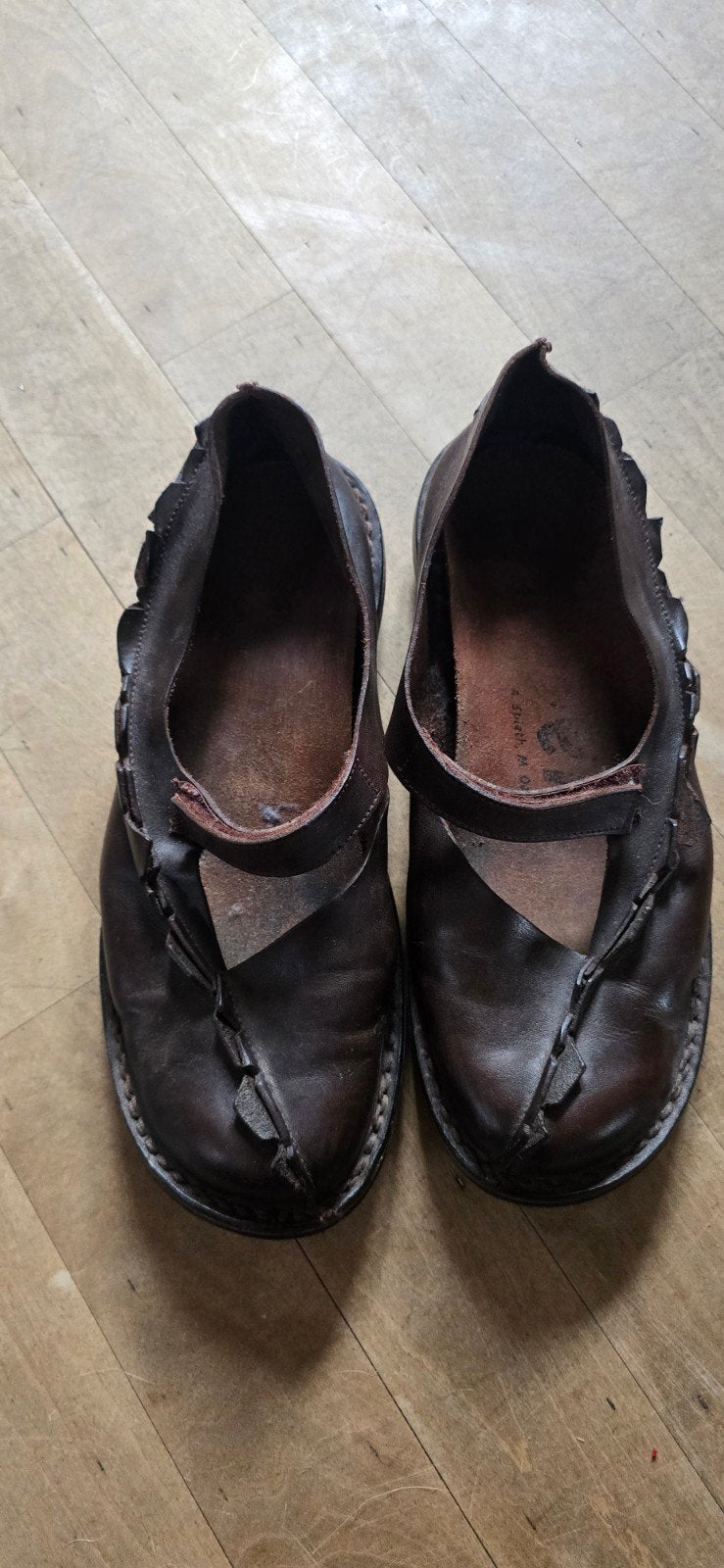 trippen dames schoenen, Bruin, Gedragen, Trippen, Ballerina's