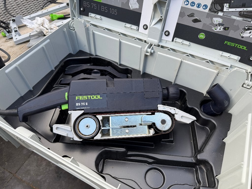 Festool Bandschuurmachine BS 75 E - Zo goed als nieuw, Doe-het-zelf en Verbouw, Ophalen of Verzenden, Zo goed als nieuw, 600 tot 1200 watt