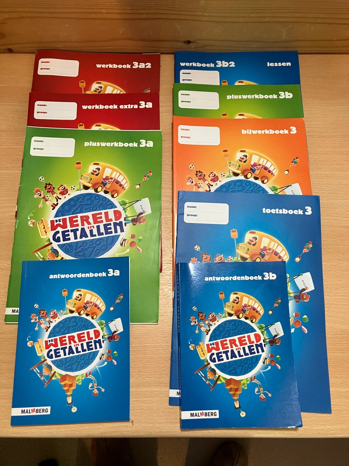 Wereld in Getallen Groep 3 Werkboeken, Toetsboek & Antwoorde, Boeken, Ophalen of Verzenden, Zo goed als nieuw, Overige niveaus