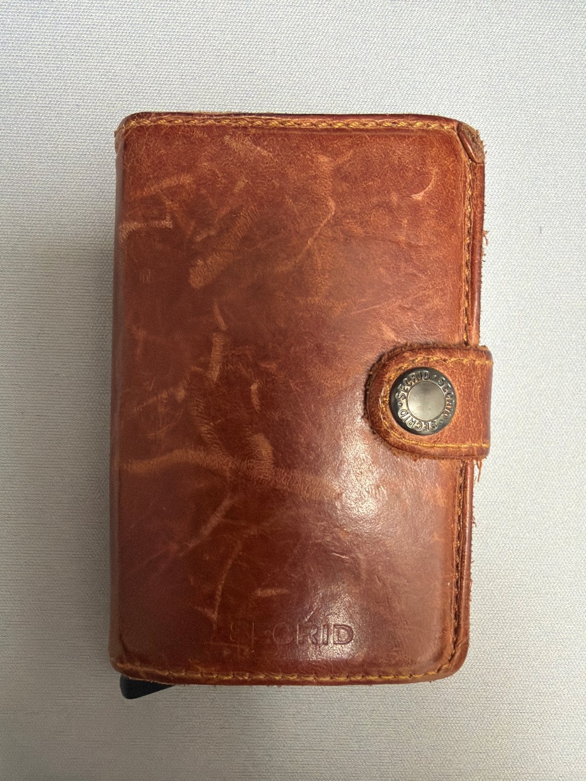 Secrid Miniwallet Vintage Brown - Gebruikt, Overige merken, Gebruikt, Bruin, Ophalen of Verzenden