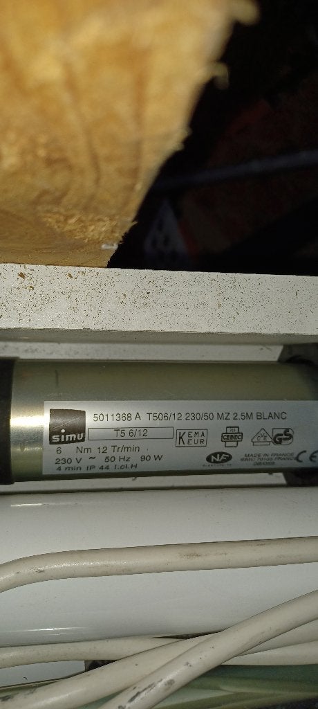 Buismotoren voor rolluik screen schermen, Doe-het-zelf en Verbouw, Rolluiken, 200 cm of meer, Minder dan 100 cm, Wit, Ophalen of Verzenden