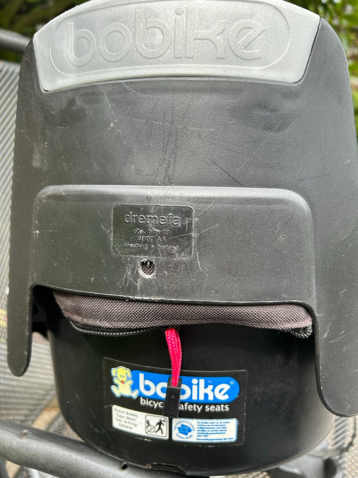 Bobike voorzitje met voetsteuntjes, Ophalen of Verzenden, Gebruikt, Voetsteuntjes, Voorzitje