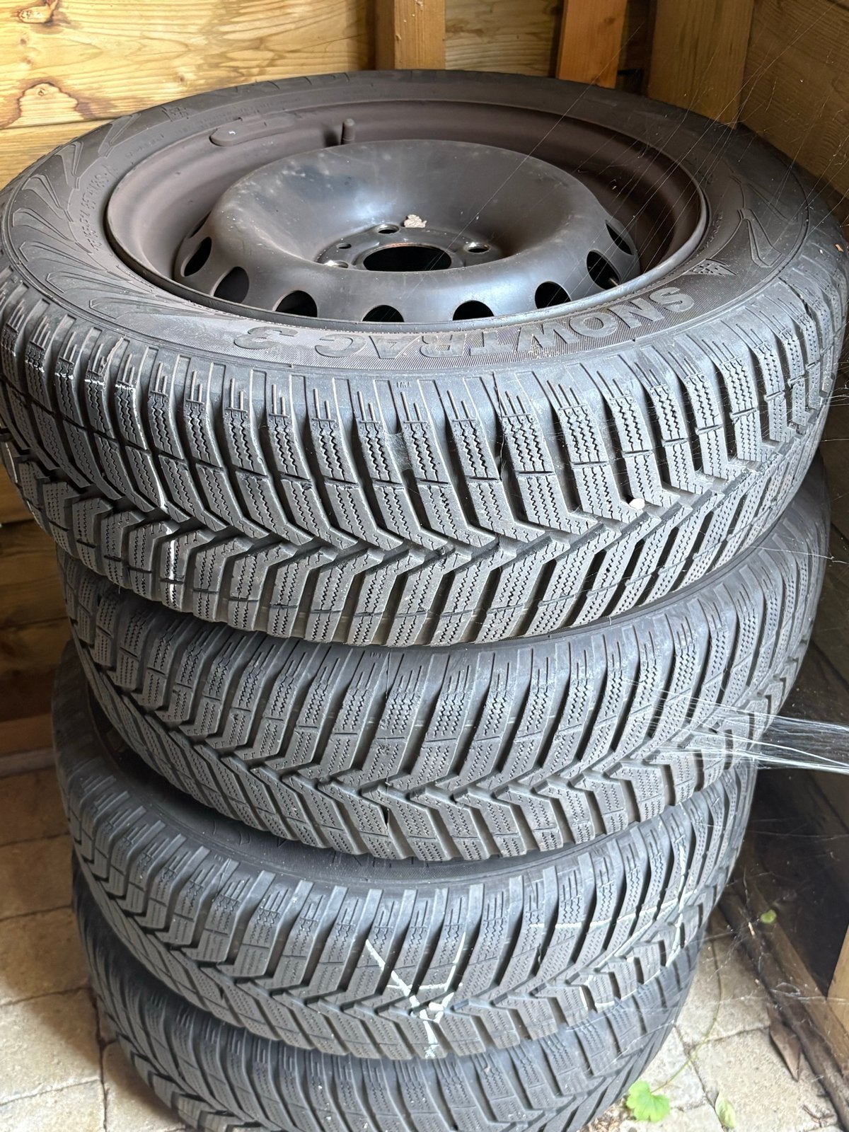 Winterbanden met velgen 175/65 R14 Snowtrac 3, Auto-onderdelen, Banden en Velgen, Ophalen, 14 inch, Gebruikt, 175 mm