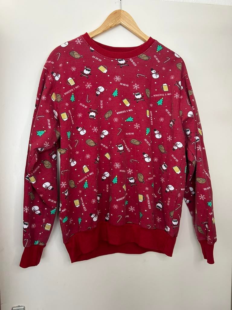 Heren kerst trui | Zeeman | maat XL | rood, Ophalen of Verzenden, Gedragen, Maat 56/58 (XL), Rood