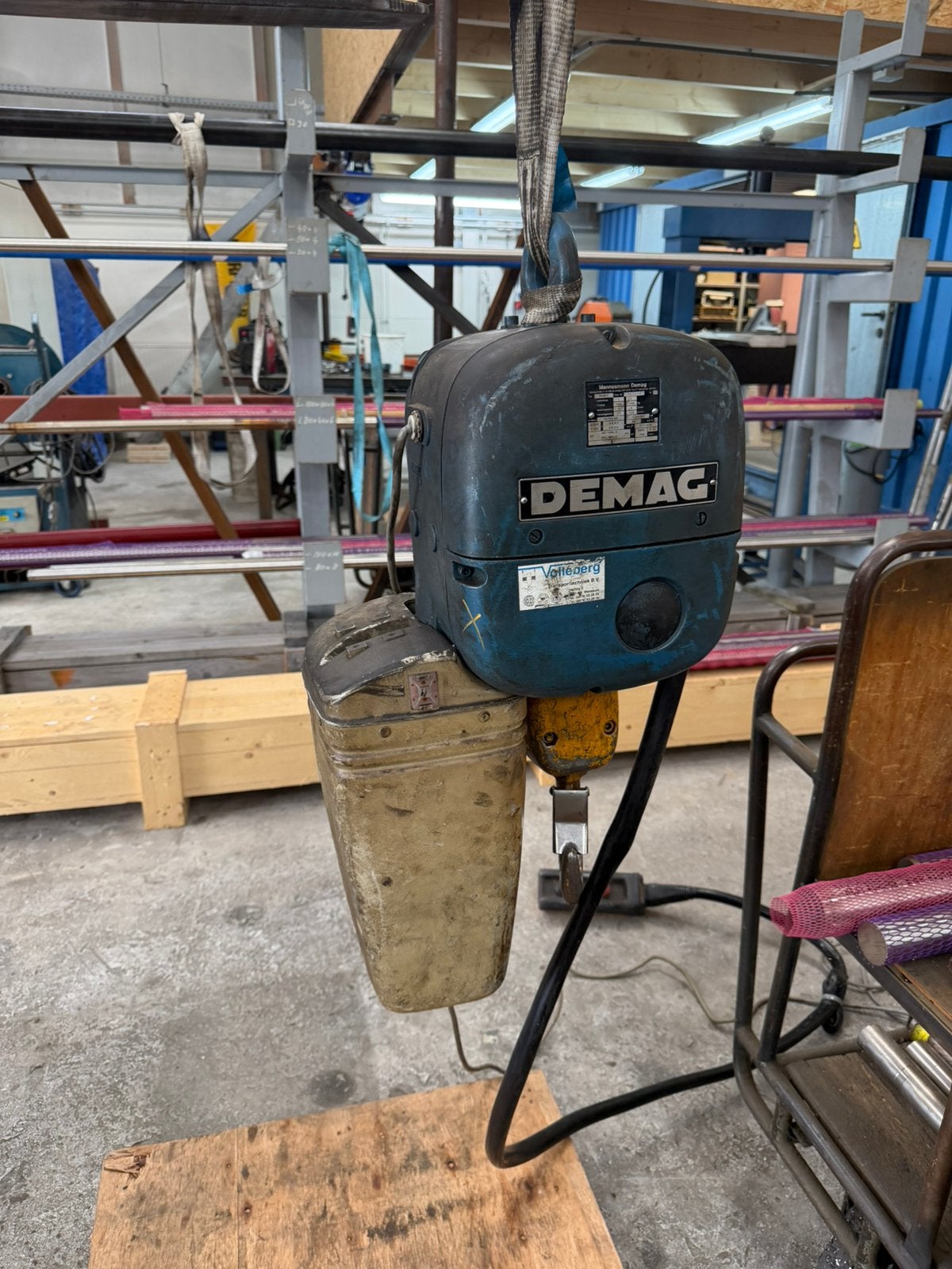 Demag PK5N-F 1000kg kettingtakel, Doe-het-zelf en Verbouw, Ophalen, Gebruikt, Elektrisch