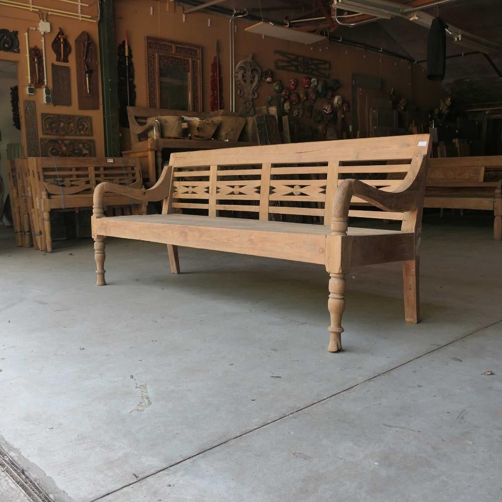 Stationsbank RQ19 TEAK bank tuin terras Ibiza Bali lounge, Ophalen of Verzenden