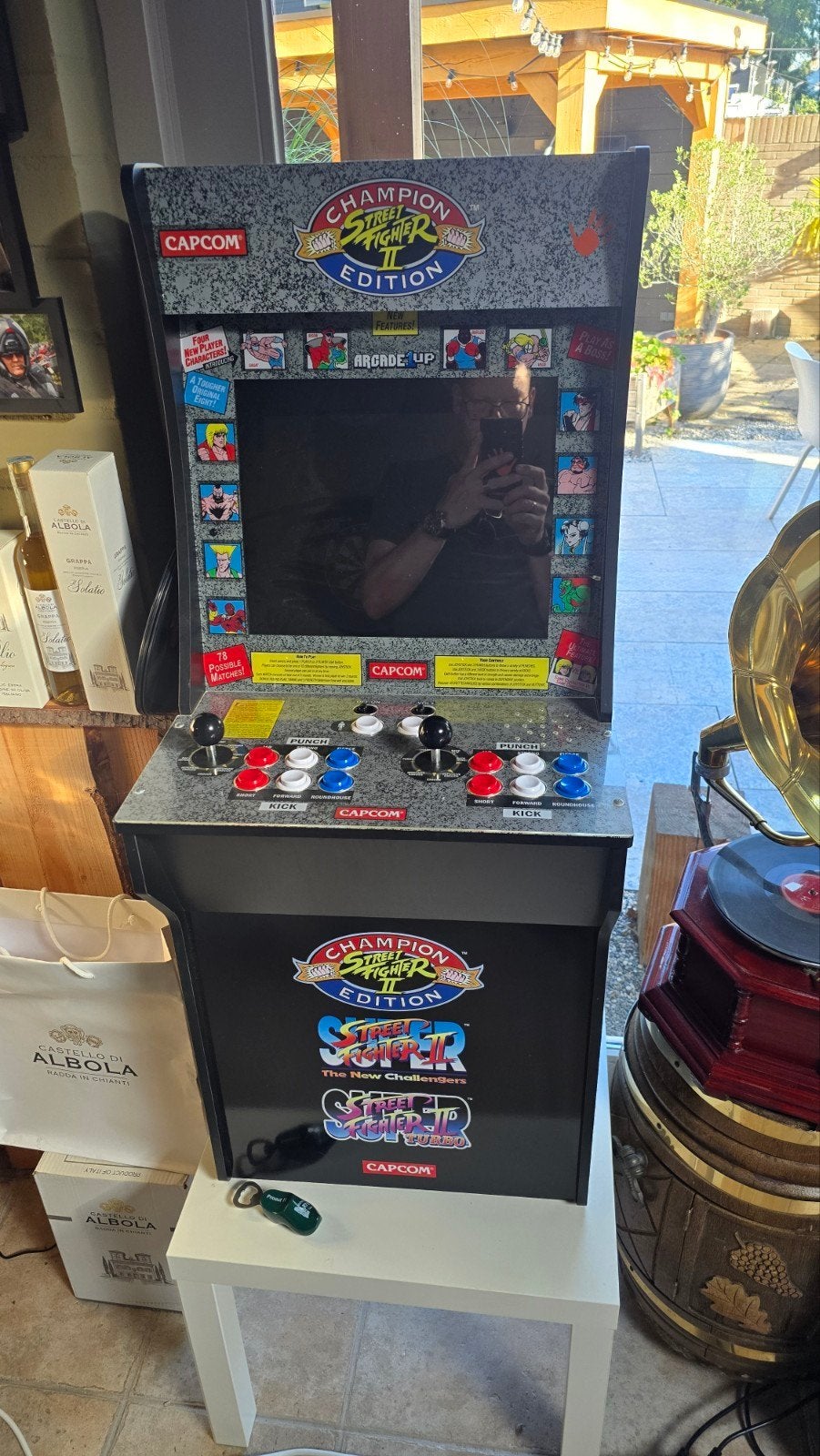 Arcade1Up Street Fighter II Champion Edition – Arcadekast, Ophalen, Met games, Overige modellen, Zo goed als nieuw