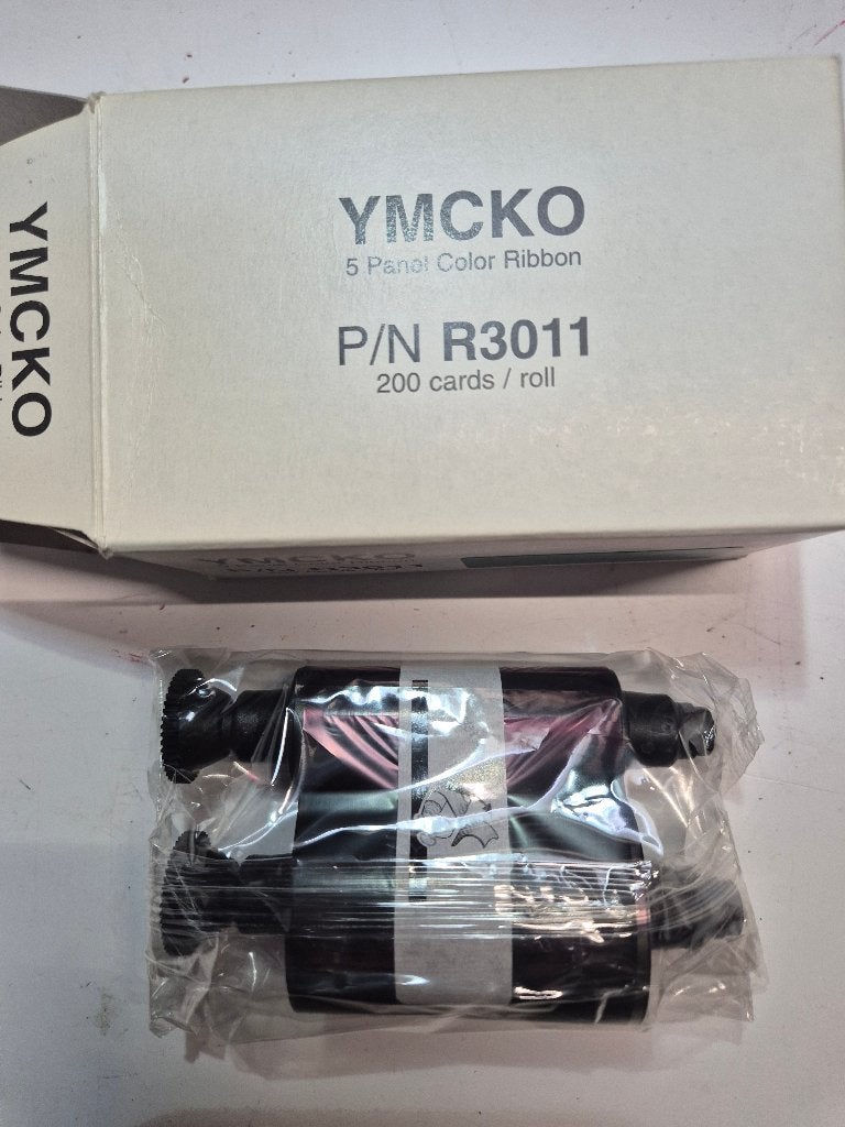 Evolis 5 panel color ribbon R3011, Ophalen of Verzenden, Nieuw, Cartridge, Evolis / YMCKO