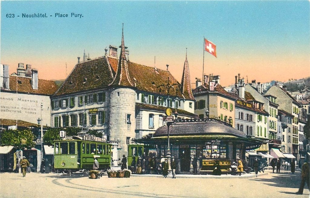 379-080-019 Neuchatel Place Pury, Verzenden, Voor 1920, Overig Europa