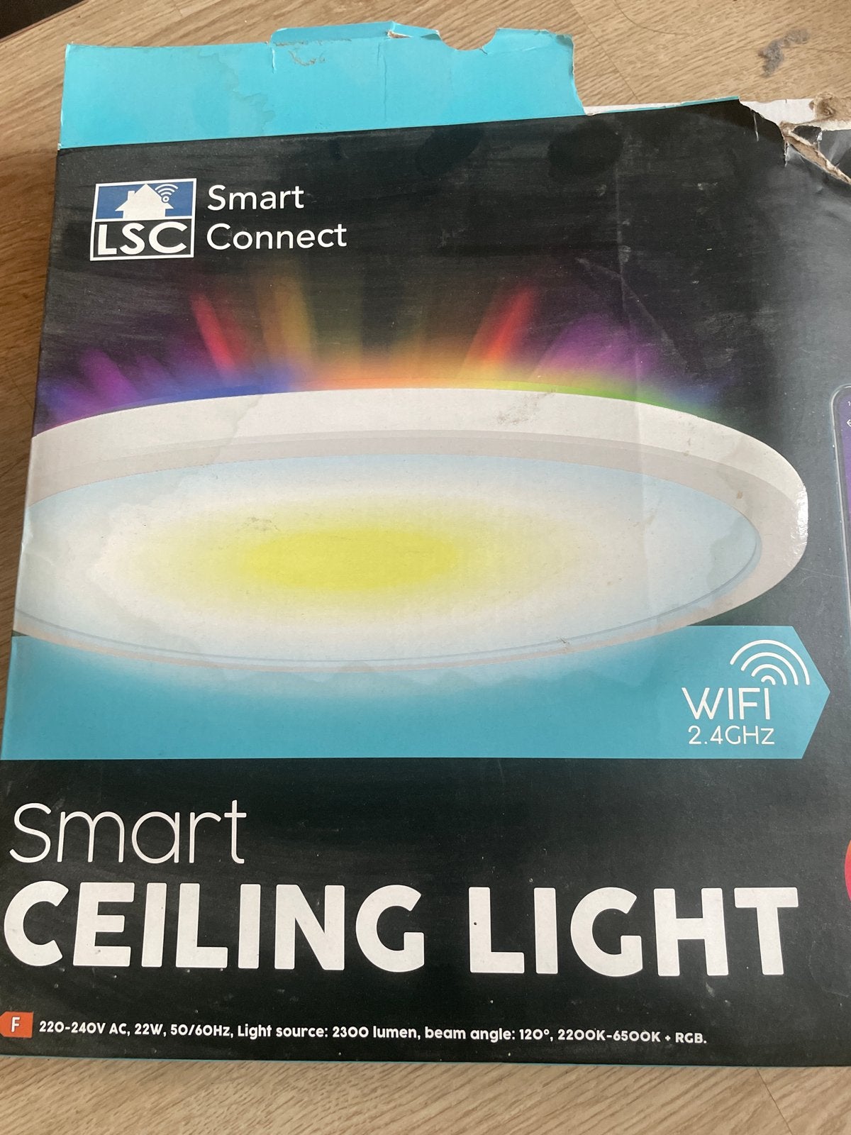 LSC Smart Connect Plafondlamp - RGB & Wit, Wifi, Ophalen of Verzenden, Nieuw, Kunststof