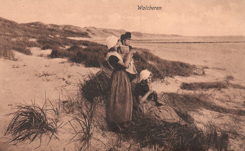 Walcheren, klederdracht (1921) 128315, Verzenden, 1920 tot 1940, Gelopen, Zeeland