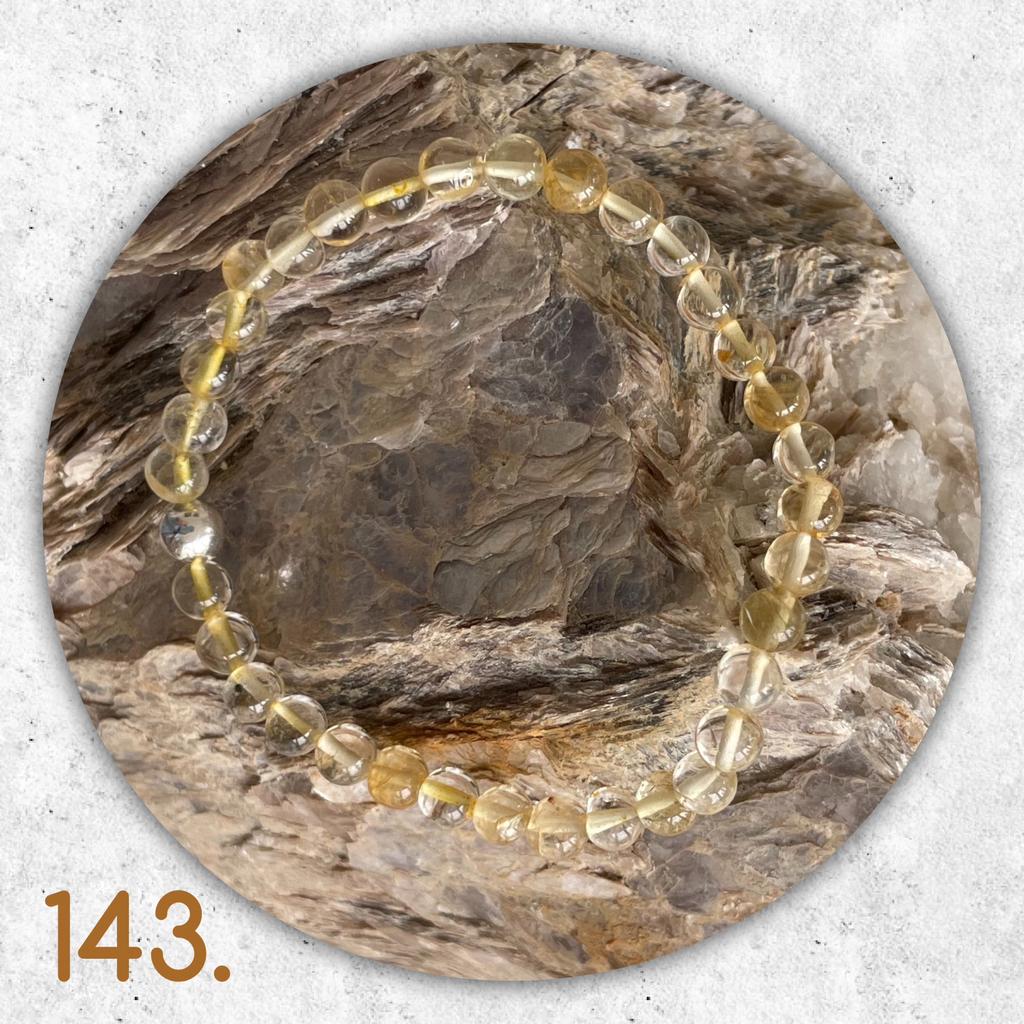 🦋MJB Armband nr: 143 Citrien halfedelsteen 16 cm, Overige materialen, Geel, Nieuw, Ophalen of Verzenden