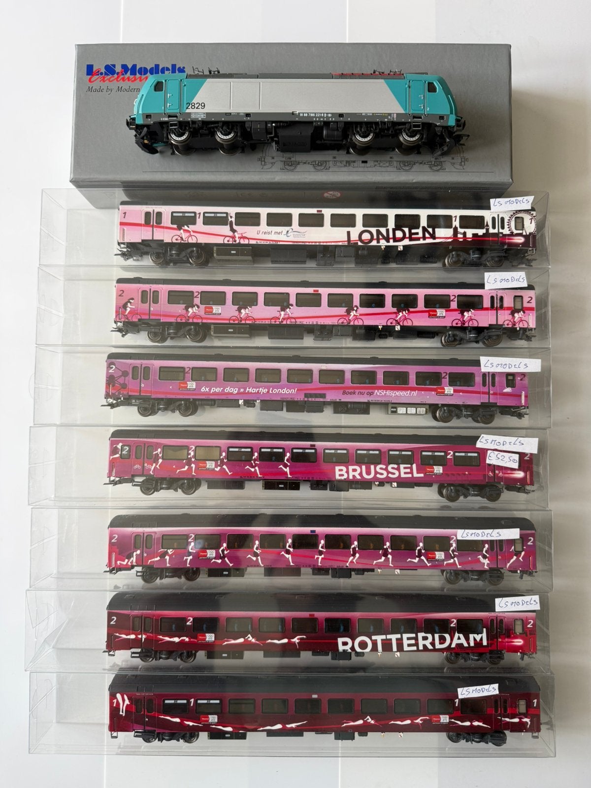LS Models NS/NMBS Olympische Spelen 2012, Overige merken, Treinset, Gelijkstroom, Ophalen of Verzenden